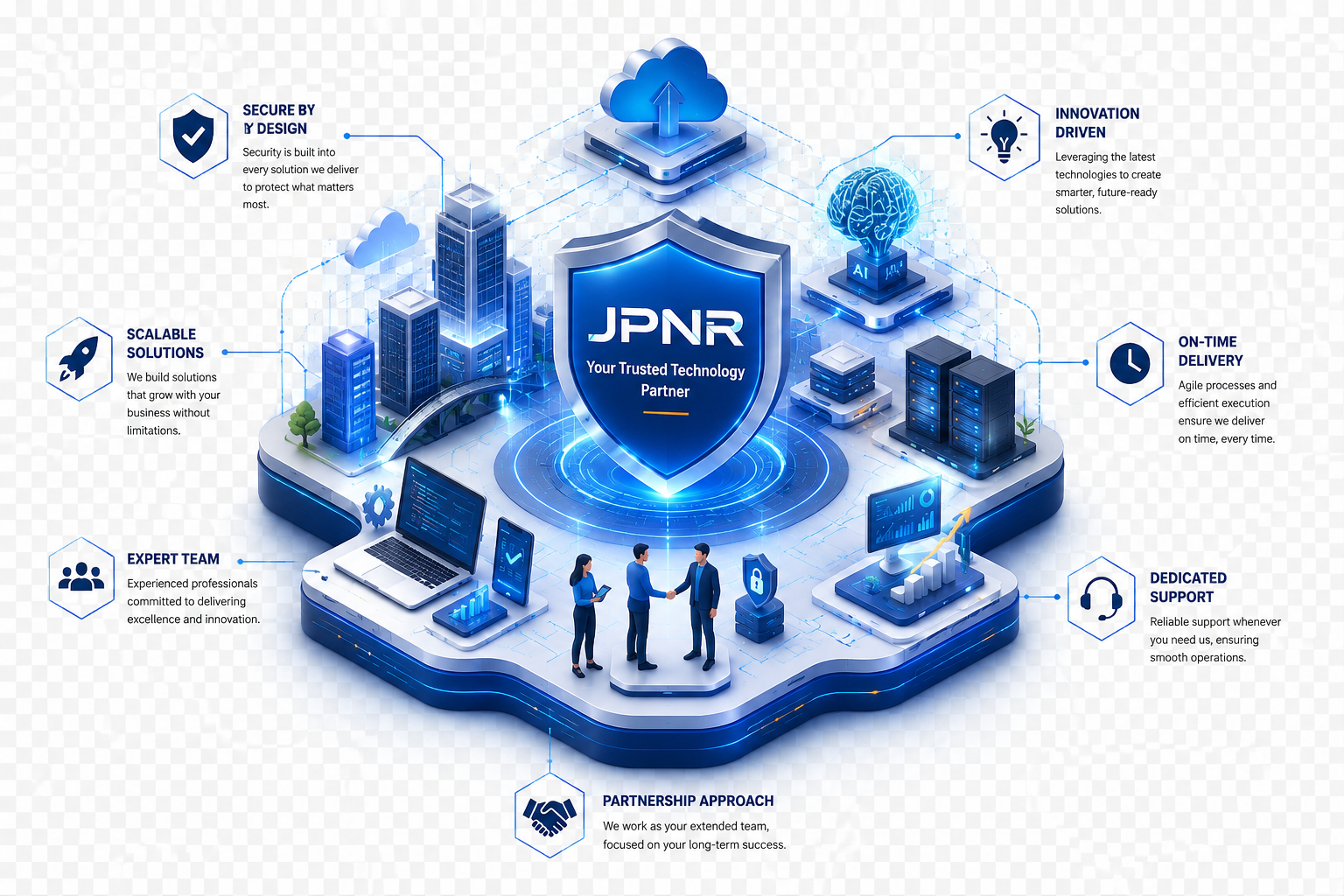 Why choose JPNR - secure, agile, scalable technology partnership